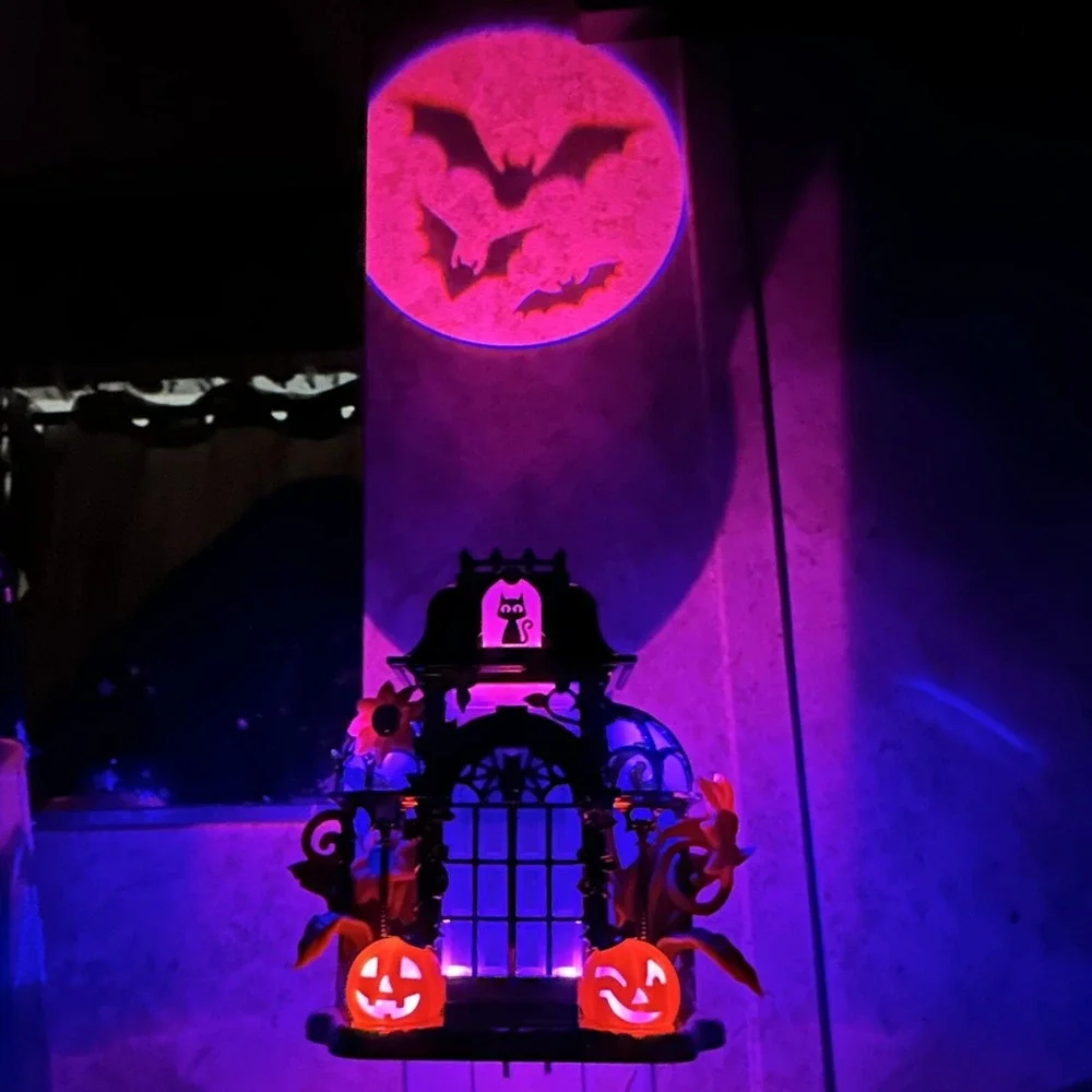 Bath & Body Works Wallflower Plug-In 2021 Halloween Haunted House Projector Bats - Picture 2 of 8